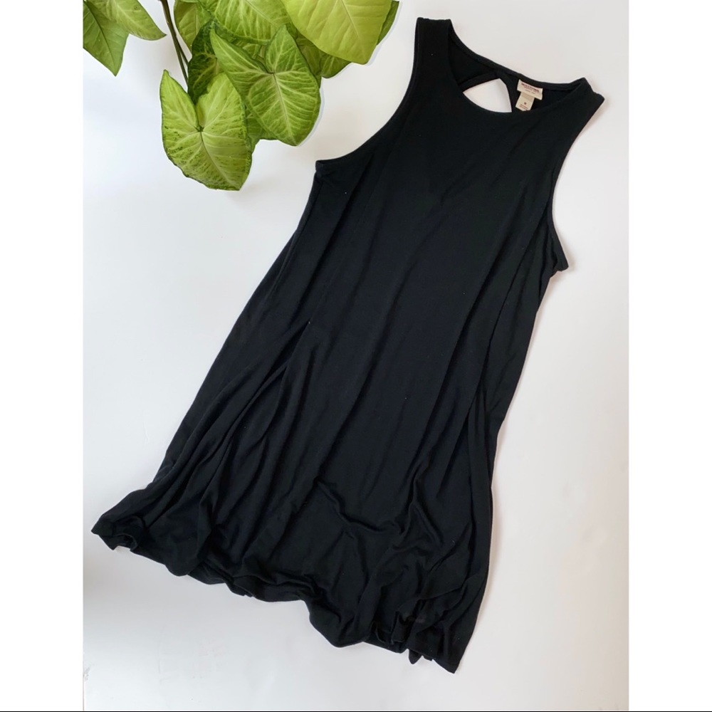 Black midi dress